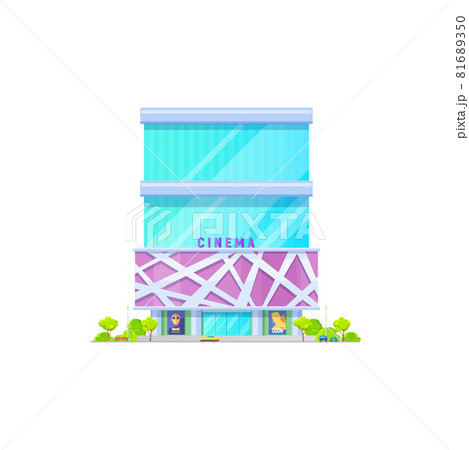 Cinema movie theater building, modern architecture 81689350