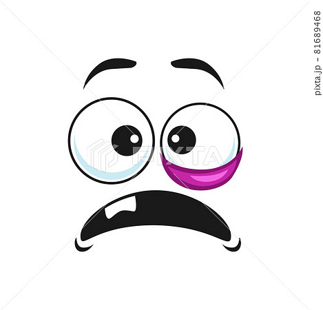 Emoticon with swelling eye isolate black-eye emoji Emoticon with swelling eye isolate black-eye emoji 81689468