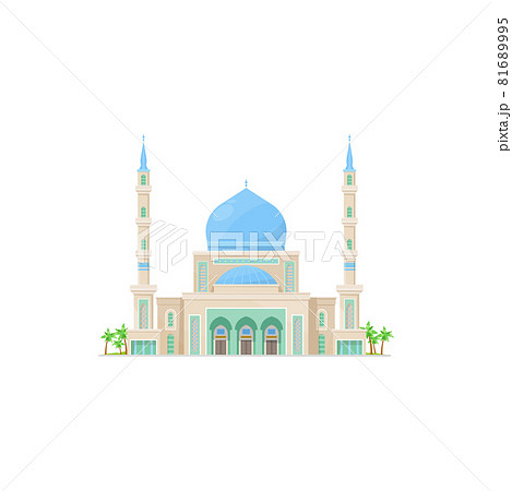 Islam religion building isolated muslim mosque 81689995