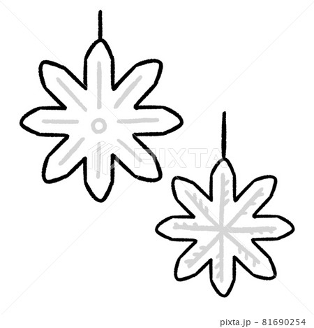 クリスマスの手描きオーナメント クリスマスの手描きオーナメント 81690254