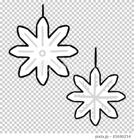 クリスマスの手描きオーナメント クリスマスの手描きオーナメント 81690254