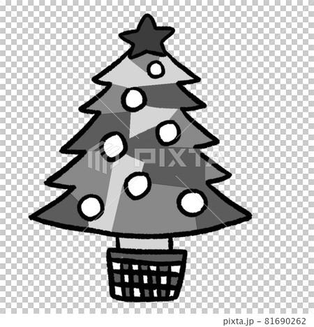 聖誕手繪聖誕樹 81690262