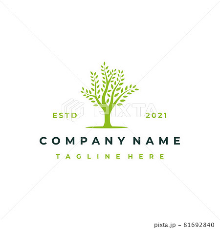 Vibrant tree logo design, tree vector illustration. Tree of life logo design inspiration Vibrant tree logo design, tree vector illustration. Tree of life logo design inspiration 81692840