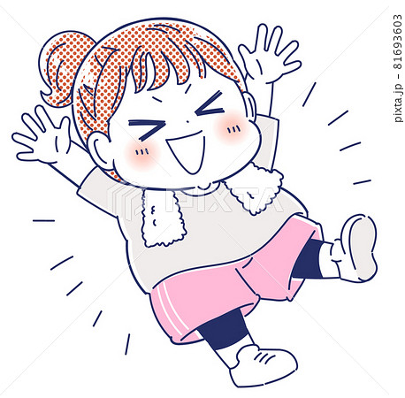 運動するポジティブな女性 81693603