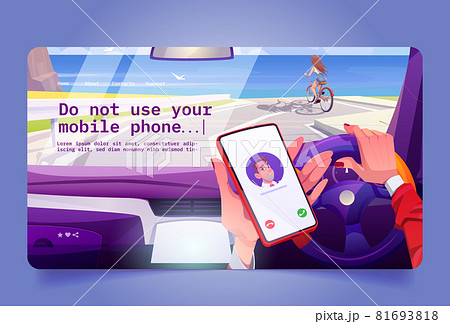 No using mobile phone while driving No using mobile phone while driving 81693818