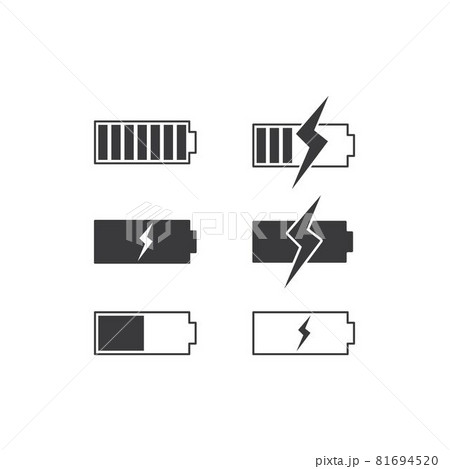 Battery icon set 81694520