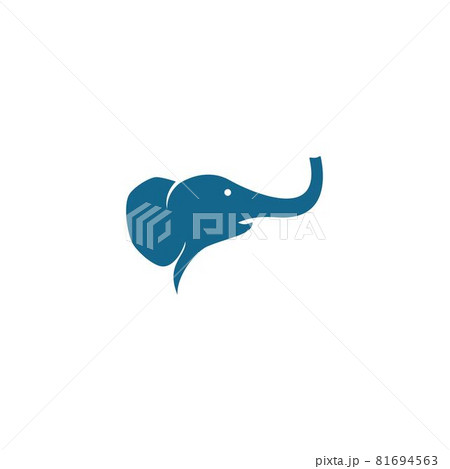 blue elephant head logo