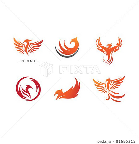 Phoenix fire Bird Logoのイラスト素材 [81695315] - PIXTA