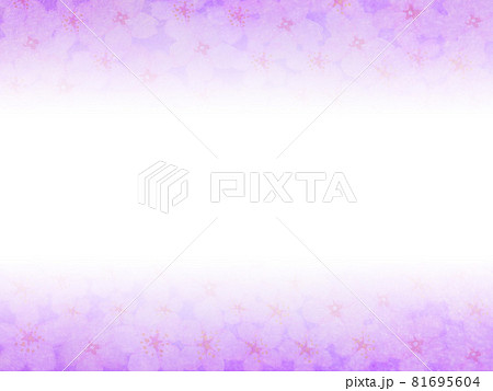 桜の花が水面を埋め尽くす幻想的なイメージ 紫 中央から上下に濃くなるグラデーション 横 他色有のイラスト素材