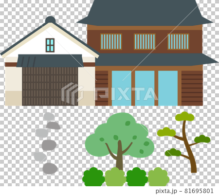 古民家、和風建築の建物 古民家、和風建築の建物 81695801