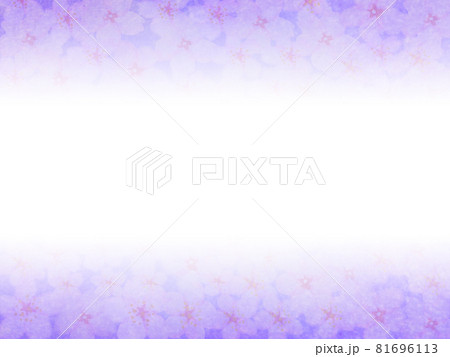 夜桜の幻想的なイメージ 中央から上下に濃くなるグラデーション 背景素材 横 他色有りのイラスト素材