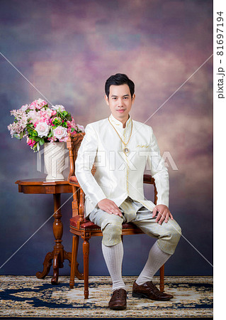 man in Thai national costume 81697194