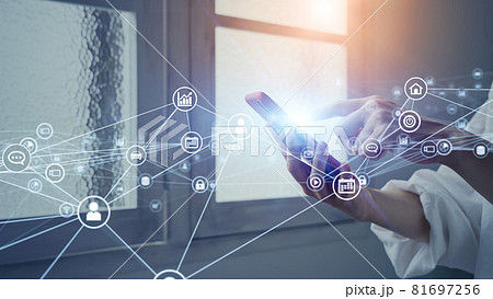 モバイルネットワーク　IoT　ICT 81697256