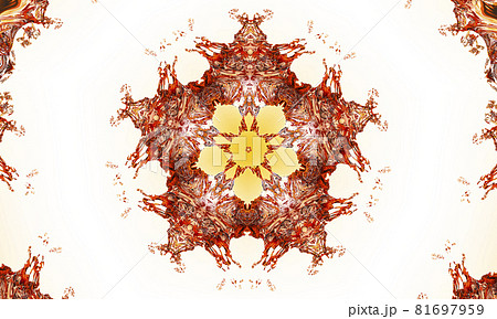 floral kaleidoscopic design in pink, peach, beige and gold SERIES, pattern for manufacturing of packaging, scrapbooking, gift wrapping, floral kaleidoscopic design in pink, peach, beige and gold SERIES, pattern for manufacturing of packaging, scrapbooking, gift wrapping, 81697959