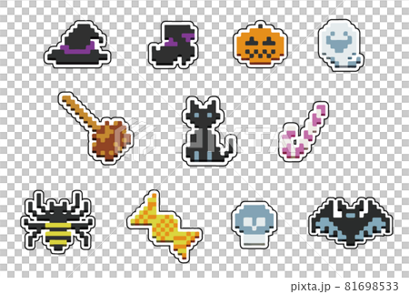 Halloween sticker style dots Halloween sticker style dots 81698533