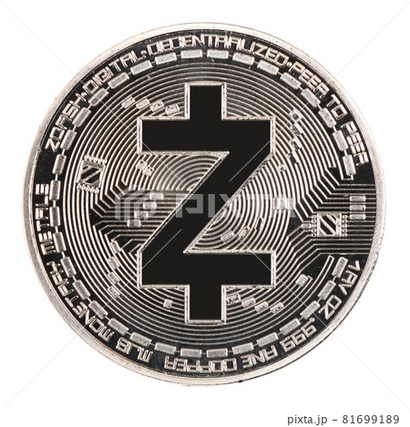 Silver zcash isolated on white background. (clipping path) Silver zcash isolated on white background. (clipping path) 81699189