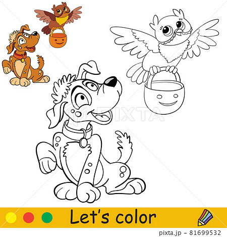 Coloring with template Halloween boy in dragon costume Coloring with template Halloween boy in dragon costume 81699532