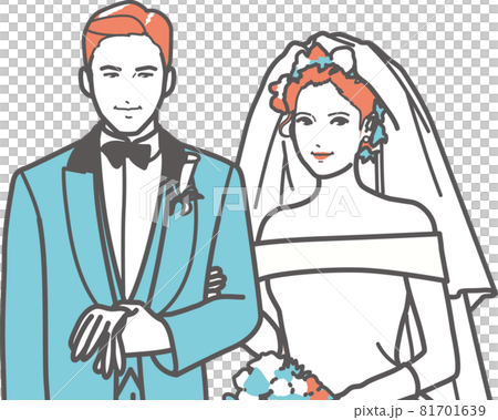 Wedding bride and groom off-shoulder 81701639