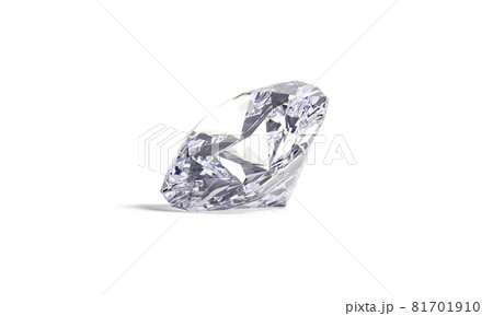 Blank sparkle diamond jewel mockup lying, front view 81701910