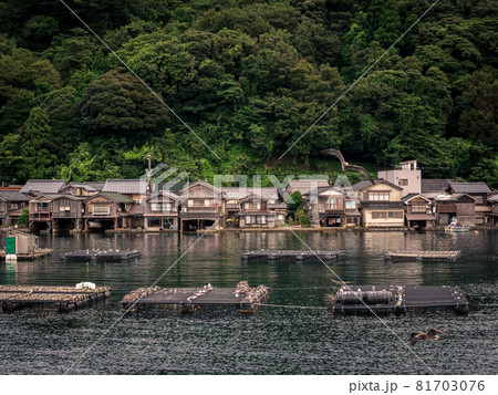 伊根の舟屋の風景 81703076