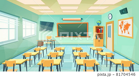 Empty School Class Room Interior Board Empty School Class Room Interior Board 81704546