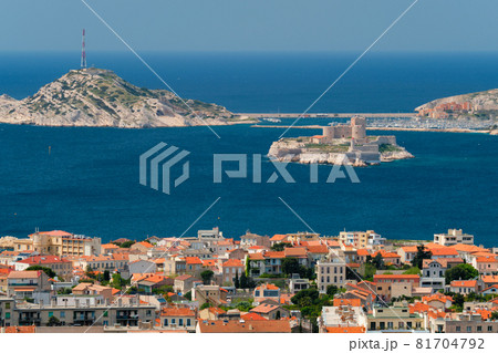 View of Marseille town. Marseille, France 81704792