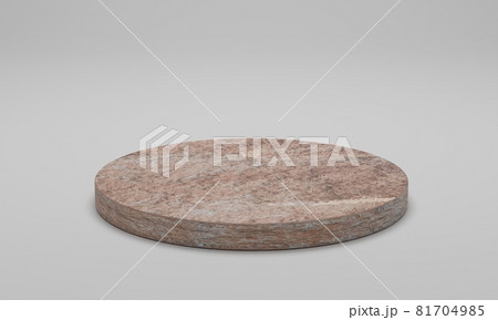 3d rendering. Ground soil podium isolated on white background. 3d rendering. Ground soil podium isolated on white background. 81704985