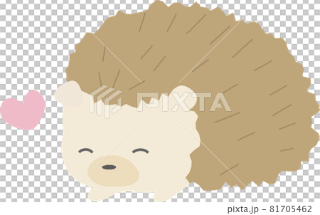 笑顔 ハリネズミ ハート かわいい キャラクター イラスト ポップ 笑顔 ハリネズミ ハート かわいい キャラクター イラスト ポップ 81705462