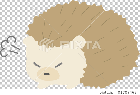 憤怒的刺猬憤怒的可愛人物插畫流行 憤怒的刺猬憤怒的可愛人物插畫流行 81705465
