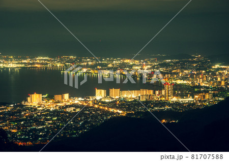 琵琶湖の夜景 琵琶湖の夜景 81707588