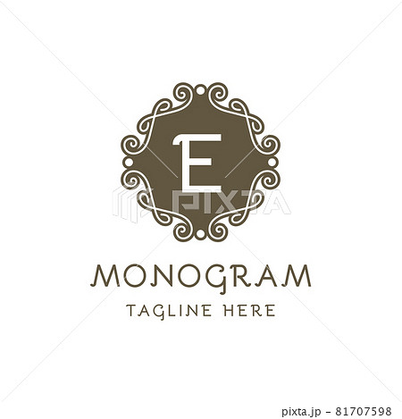monogram luxury Logo vector template for Restaurant  Royalty Boutique  Cafe  Hotel Jewelry  Fashion. 81707598