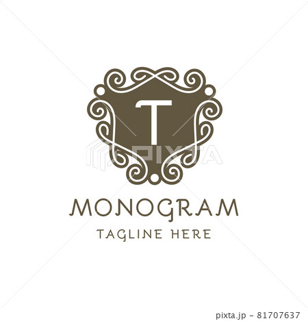 monogram luxury Logo vector template for Restaurant Royalty Boutique Cafe Hotel Jewelry Fashion. monogram luxury Logo vector template for Restaurant Royalty Boutique Cafe Hotel Jewelry Fashion. 81707637