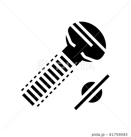 thumb screw glyph icon vector illustration 81709083