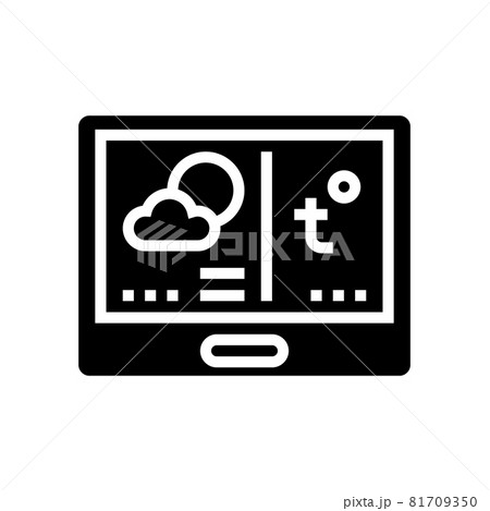 thermostat conditioning system glyph icon vector illustration thermostat conditioning system glyph icon vector illustration 81709350