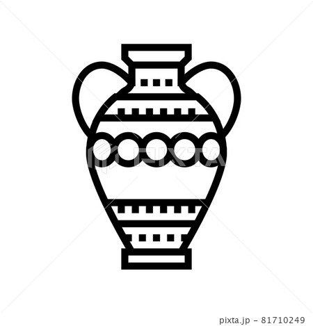 amphora ancient rome line icon vector illustration amphora ancient rome line icon vector illustration 81710249