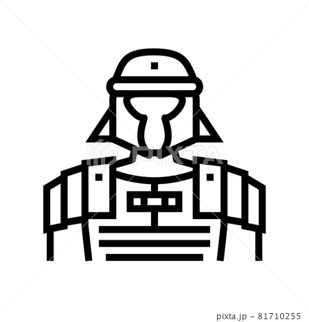 legionary ancient rome warrior line icon vector illustration legionary ancient rome warrior line icon vector illustration 81710255