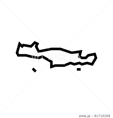 crete greece island line icon vector illustration crete greece island line icon vector illustration 81710268