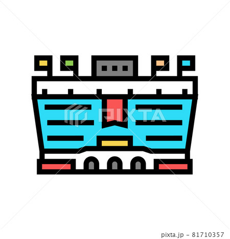 stadium soccer color icon vector illustration stadium soccer color icon vector illustration 81710357
