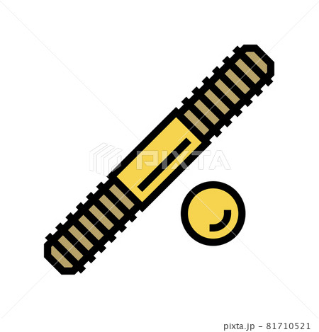 set stud bolt color icon vector illustration 81710521