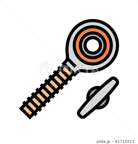 rod end bolt color icon vector illustration 81710523