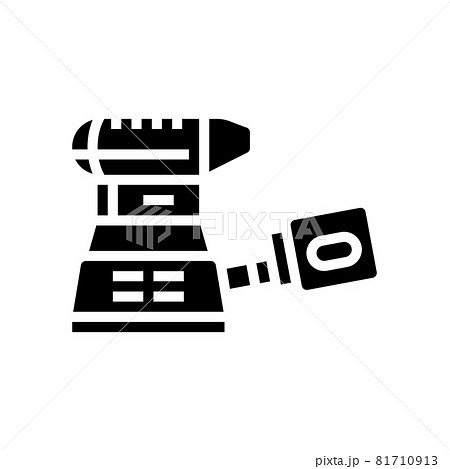 orbital sander tool glyph icon vector illustration 81710913