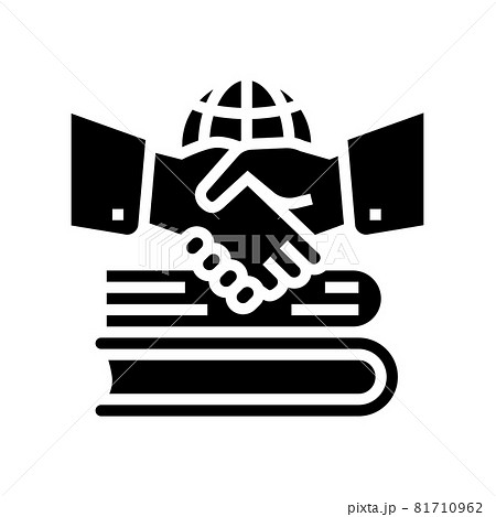 diplomatic history glyph icon vector illustration 81710962
