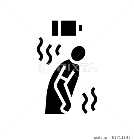 fatigue human hepatitis glyph icon vector illustration fatigue human hepatitis glyph icon vector illustration 81711145