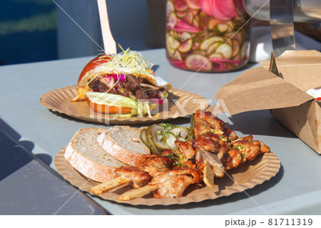 Selling authentic Filipino food at the Asian Street Food Festival in Prague 81711319