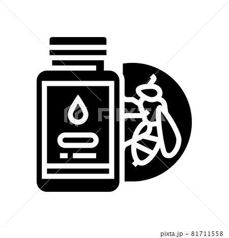 royal jelly beekeeping glyph icon vector illustration royal jelly beekeeping glyph icon vector illustration 81711558
