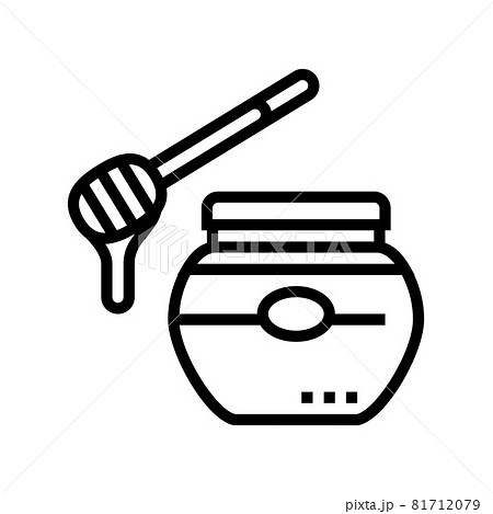 honey bottle beekeeping line icon vector illustration honey bottle beekeeping line icon vector illustration 81712079