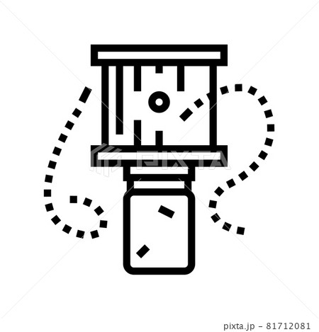 bee trap beekeeping line icon vector illustration bee trap beekeeping line icon vector illustration 81712081
