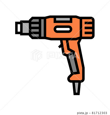 heat gun tool color icon vector illustration 81712303