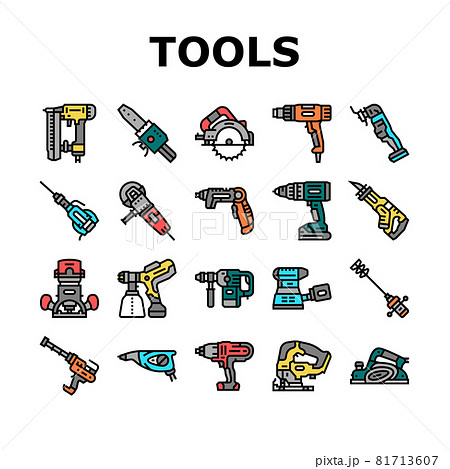 Tools For Building And Repair Icons Set Vector 81713607