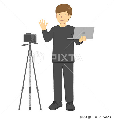 動画配信者の男性 動画配信者の男性 81715823